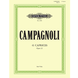 Campagnoli 41 Caprices, Op. 22 for Viola Viola