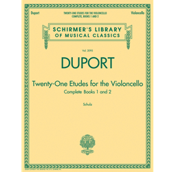 Duport Twenty-One Etudes Book 1 for Cello Cello